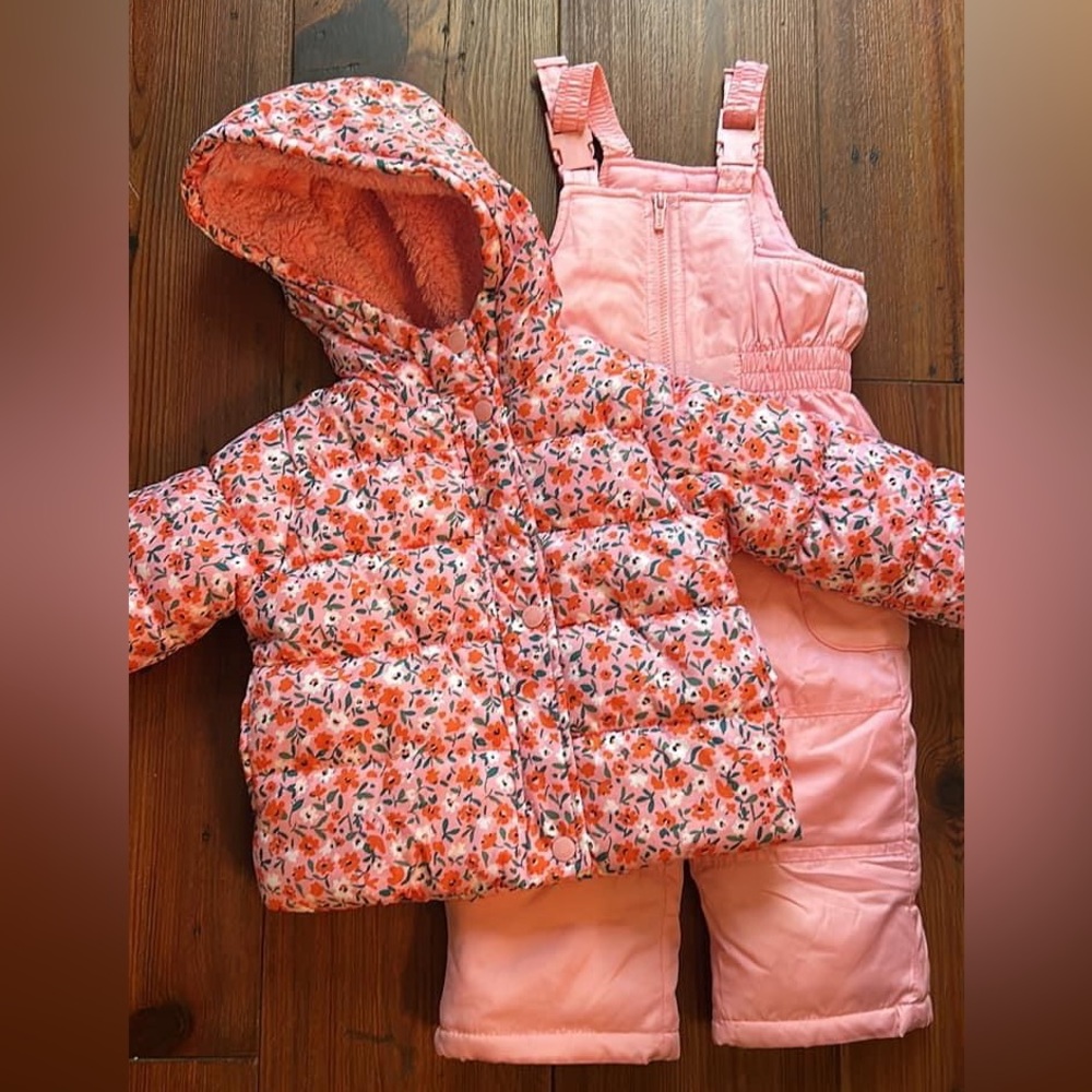Toddler Snow Bib and Matching Coat
